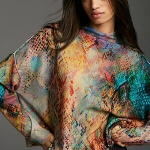 Pilcro The Alani Cashmere Mock-Neck Sweater